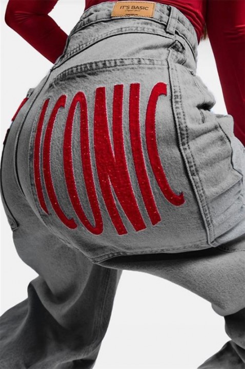 Jeansy ICONZA, Kolor : jasnnoszary, IVET.PL - Modna odzież