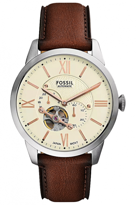Zegarek męski Fossil Townsman Automatic ME3266, Kolor : brązowy, IVET.PL - Modna odzież