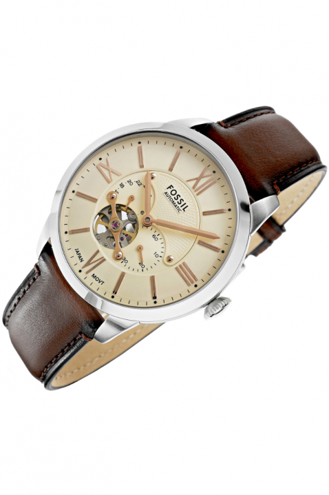 Zegarek męski Fossil Townsman Automatic ME3266, Kolor : brązowy, IVET.PL - Modna odzież