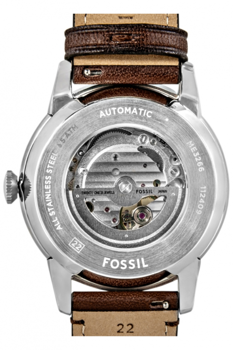 Zegarek męski Fossil Townsman Automatic ME3266, Kolor : brązowy, IVET.PL - Modna odzież