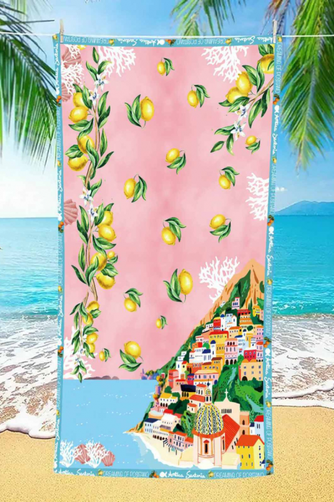 Ręcznik plażowy DONDELA, Kolor : różowy, IVET.PL - Modna odzież