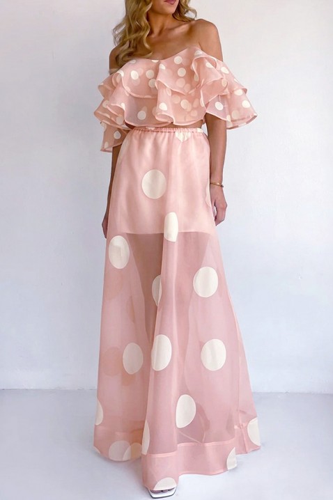 Komplet DLONDELA PUDRA, Kolor : pudrowy róż, IVET.PL - Modna odzież