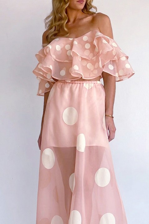 Komplet DLONDELA PUDRA, Kolor : pudrowy róż, IVET.PL - Modna odzież