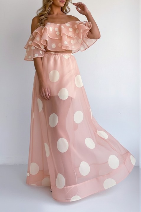 Komplet DLONDELA PUDRA, Kolor : pudrowy róż, IVET.PL - Modna odzież