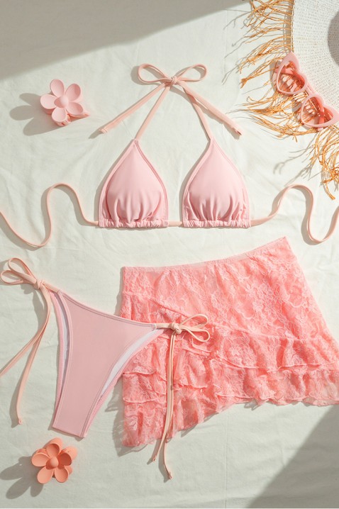 Komplet plażowy NIOGERA PINK, Kolor : różowy, IVET.PL - Modna odzież