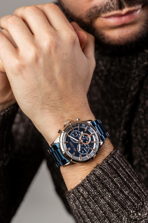 Zegarek męski Paul Lorens PL13605B-6F3, Kolor : chabrowy, IVET.PL - Modna odzież