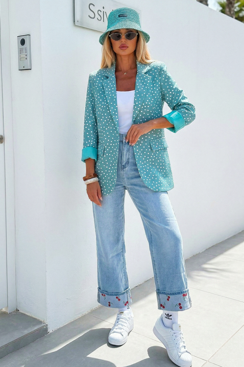 Marynarka MANDOLA MIINT, Kolor : miętowy, IVET.PL - Modna odzież