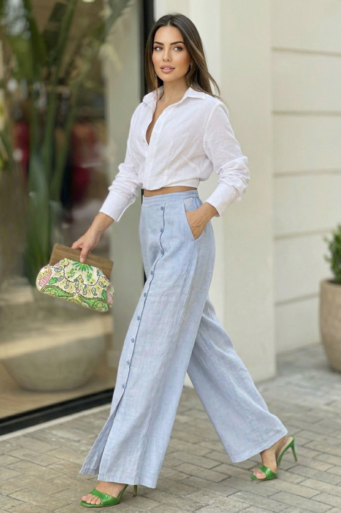 Spodnie AZERIA SKY, Kolor : błękitny, IVET.PL - Modna odzież