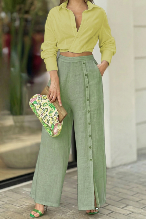 Spodnie AZERIA OLIVE, Kolor : oliwkowy, IVET.PL - Modna odzież