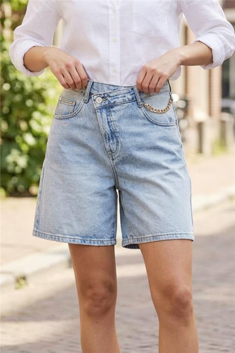 Szorty VALINORA, Kolor : chabrowy, IVET.PL - Modna odzież