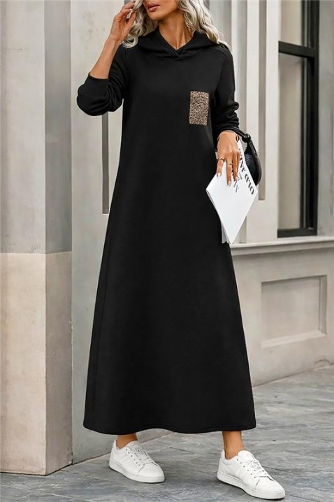 Sukienka ASEMDOLA, Kolor : czarny, IVET.PL - Modna odzież