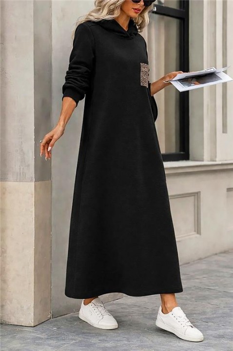 Sukienka ASEMDOLA, Kolor : czarny, IVET.PL - Modna odzież