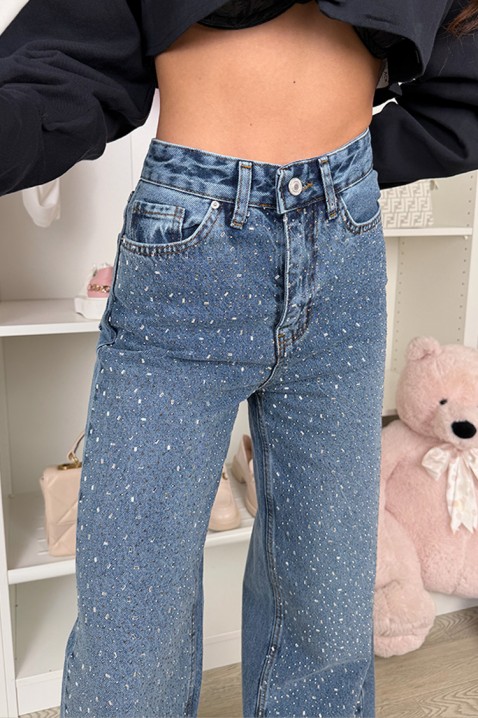 Jeansy DAVILONA, Kolor : chabrowy, IVET.PL - Modna odzież