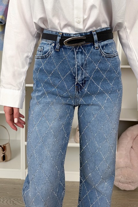 Jeansy TEDONSA, Kolor : denim, IVET.PL - Modna odzież