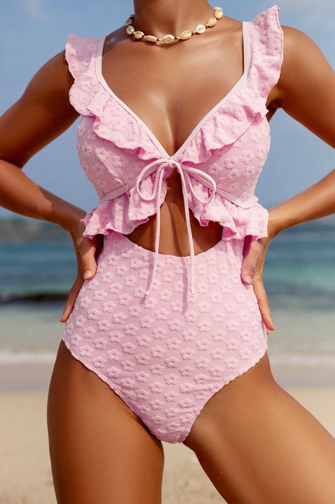 Kostium kąpielowy LEANOMA, Kolor : różowy, IVET.PL - Modna odzież