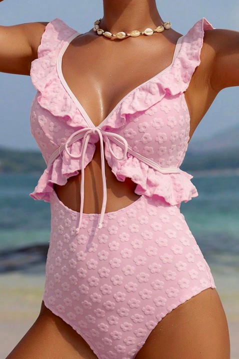 Kostium kąpielowy LEANOMA, Kolor : różowy, IVET.PL - Modna odzież