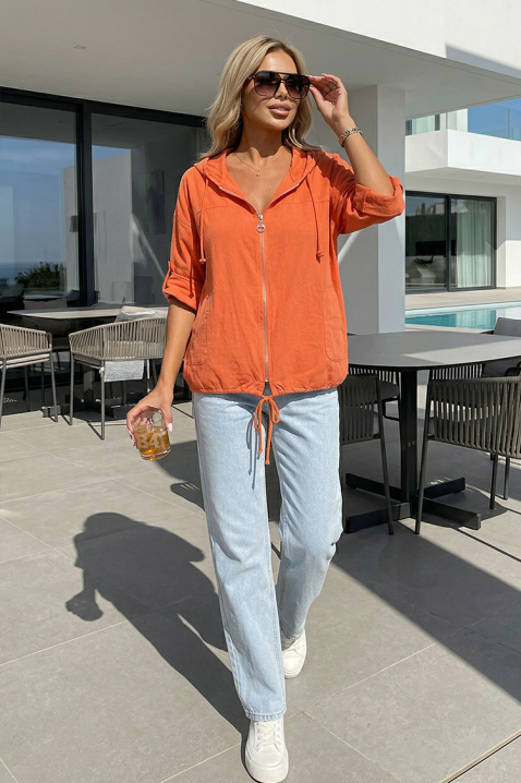 Kurtka VLONDELZA ORANGE, Kolor : pomarańczowy, IVET.PL - Modna odzież