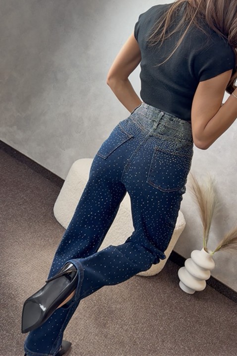 Jeansy PLOMENDA NAVY, Kolor : granatowy, IVET.PL - Modna odzież