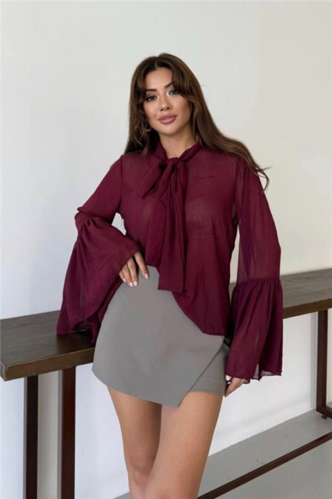 Bluzka VLANDILZA BORDO, Kolor : bordowy, IVET.PL - Modna odzież