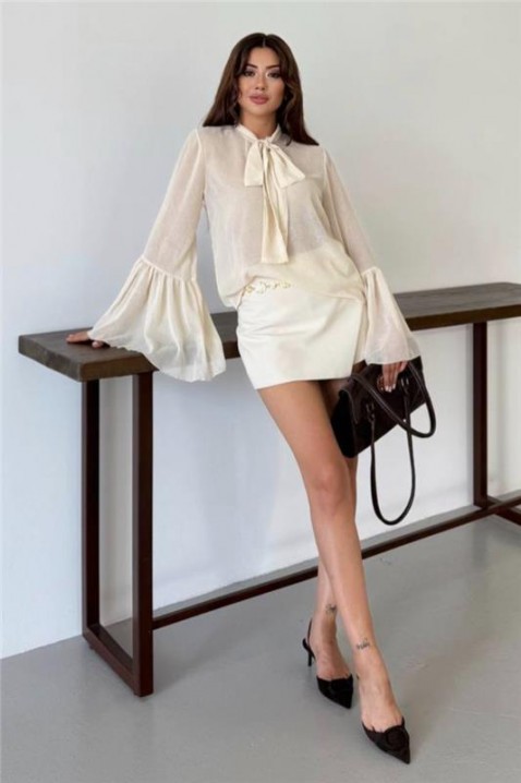 Bluzka VLANDILZA ECRU, Kolor : ecru, IVET.PL - Modna odzież