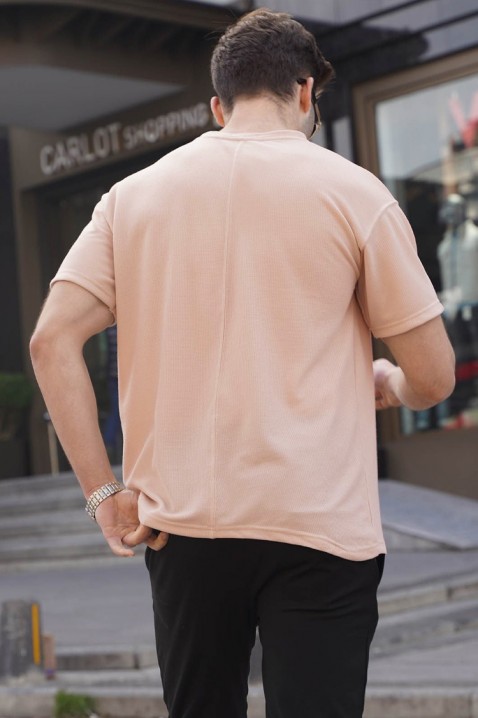 Koszulka LOMENZO BEIGE, Kolor :  beżowy, IVET.PL - Modna odzież