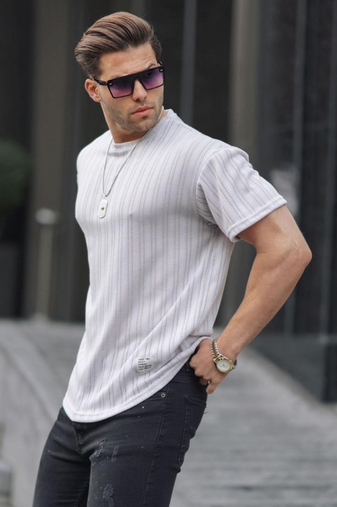 Koszulka LODELZO GREY, Kolor : szary, IVET.PL - Modna odzież