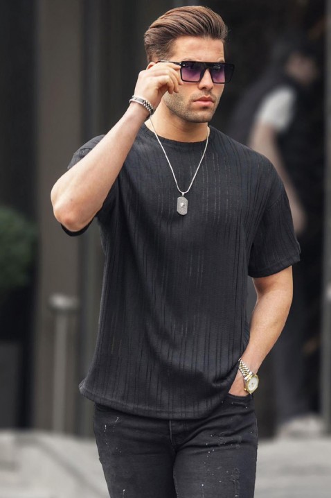 Koszulka LODELZO BLACK, Kolor : czarny, IVET.PL - Modna odzież