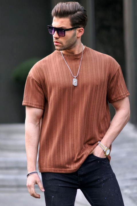 Koszulka LODELZO BROWN, Kolor : granatowy, IVET.PL - Modna odzież