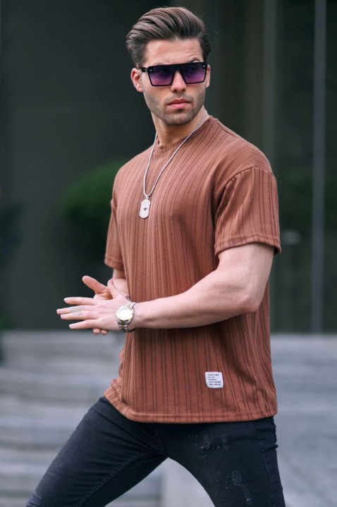 Koszulka LODELZO BROWN, Kolor : granatowy, IVET.PL - Modna odzież