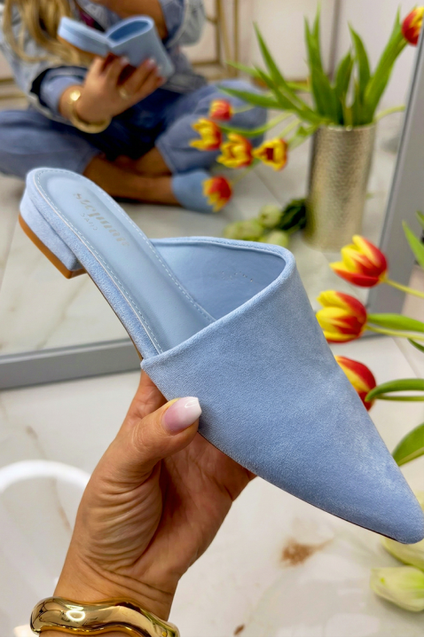 Klapki VAMINORA, Kolor : błękitny, IVET.PL - Modna odzież