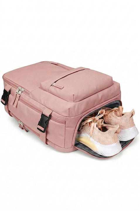 Plecak kabinowy RAYANAIR ROLNEZA PUDRA, Kolor : pudrowy róż, IVET.PL - Modna odzież