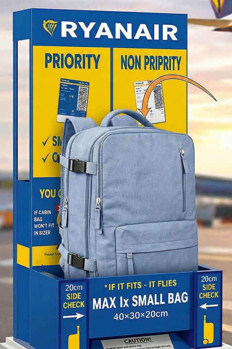 Plecak kabinowy RAYANAIR ROLNEZA SKY, Kolor : błękitny, IVET.PL - Modna odzież