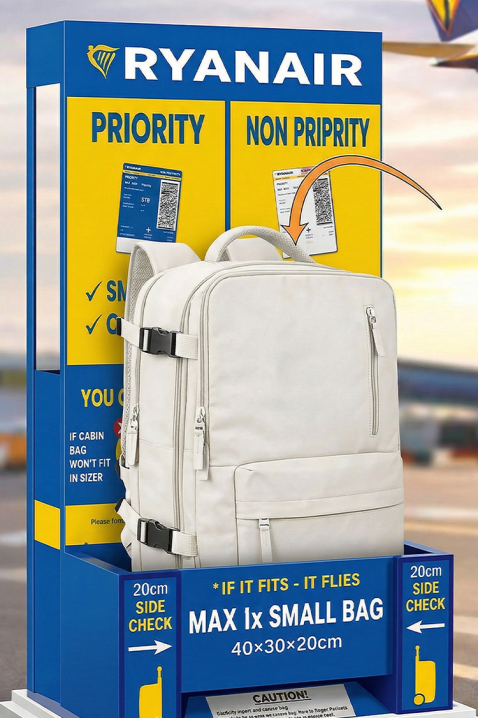 Plecak kabinowy RAYANAIR ROLNEZA GREY, Kolor : szary, IVET.PL - Modna odzież