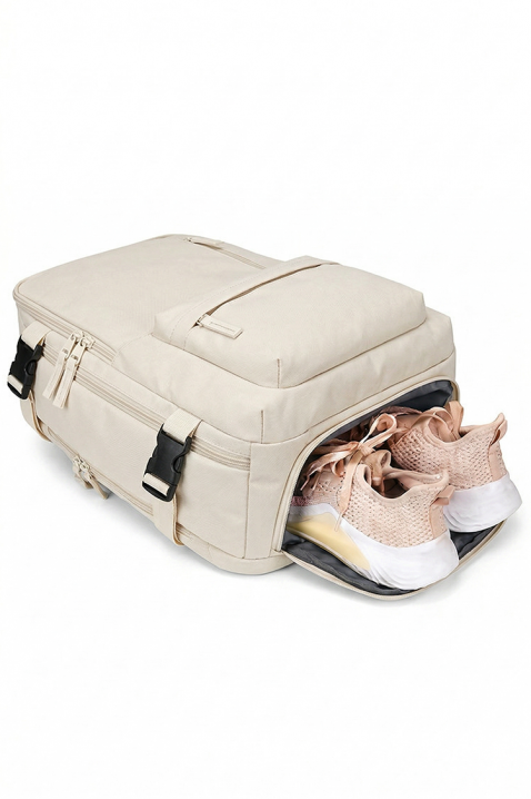 Plecak kabinowy RAYANAIR ROLNEZA ECRU, Kolor : ecru, IVET.PL - Modna odzież