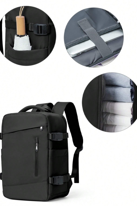 Plecak podróżny RAYANAIR WINZONA BLACK, Kolor : czarny, IVET.PL - Modna odzież