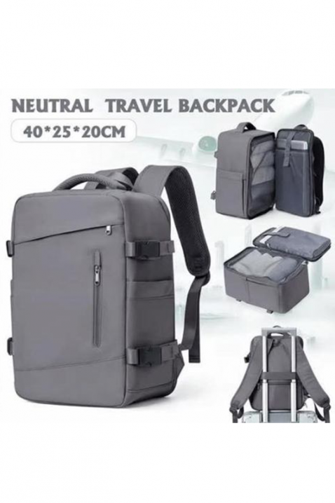 Plecak podróżny RAYANAIR WINZONA GREY, Kolor : szary, IVET.PL - Modna odzież