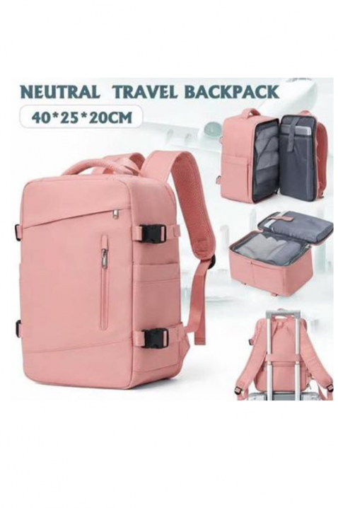 Plecak podróżny RAYANAIR WINZONA PUDRA, Kolor : pudrowy róż, IVET.PL - Modna odzież