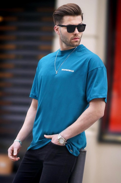 Koszulka MOLVENZO BLUE, Kolor : chabrowy, IVET.PL - Modna odzież