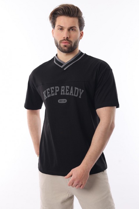 Koszulka FELONZO BLACK, Kolor : czarny, IVET.PL - Modna odzież