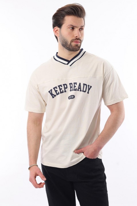 Koszulka FELONZO ECRU, Kolor : ecru, IVET.PL - Modna odzież