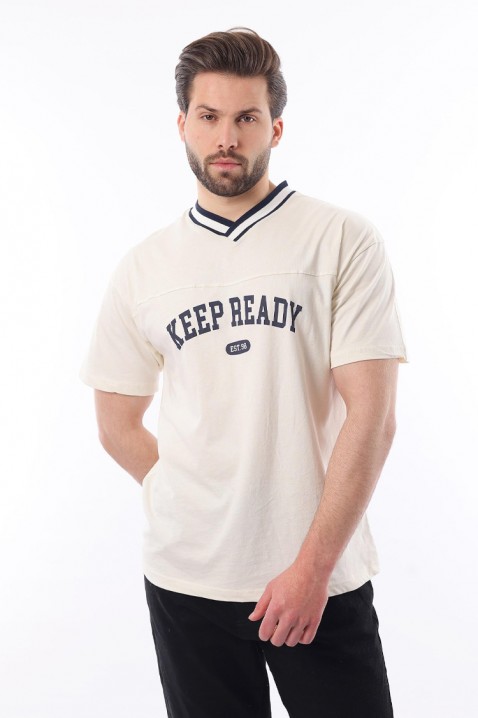 Koszulka FELONZO ECRU, Kolor : ecru, IVET.PL - Modna odzież