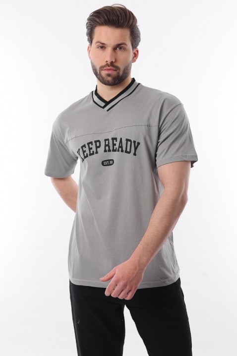 Koszulka FELONZO GREY, Kolor : szary, IVET.PL - Modna odzież