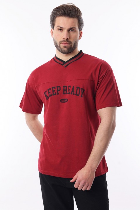 Koszulka FELONZO RED, Kolor : czerwony, IVET.PL - Modna odzież