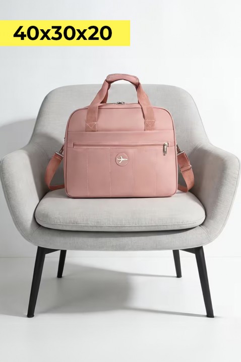 Torba podróżna WINDINZA PUDRA – zgodna z wymaganiami Ryanair/Wizz Air, Kolor : pudrowy róż, IVET.PL - Modna odzież