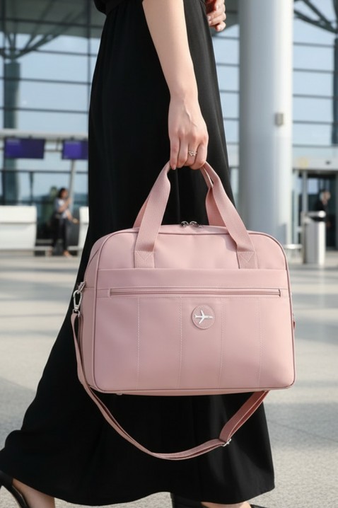 Torba podróżna WINDINZA PUDRA – zgodna z wymaganiami Ryanair/Wizz Air, Kolor : pudrowy róż, IVET.PL - Modna odzież