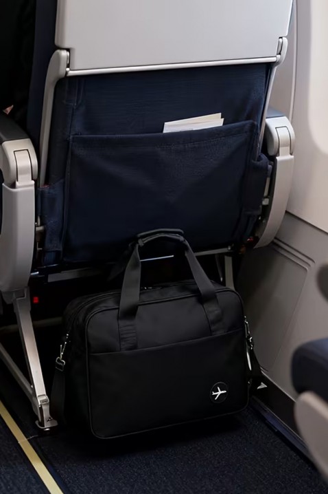 Torba podróżna WINDINZA BLACK – zgodna z wymaganiami Ryanair/Wizz Air, Kolor : czarny, IVET.PL - Modna odzież