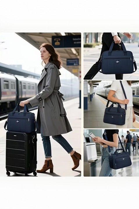 Torba podróżna WINDINZA NAVY – zgodna z wymaganiami Ryanair/Wizz Air, Kolor : granatowy, IVET.PL - Modna odzież