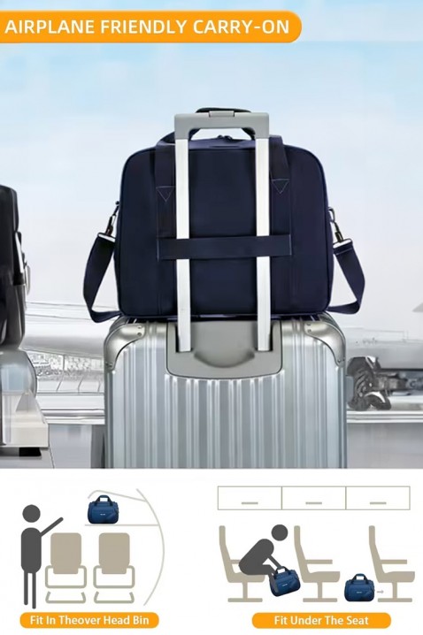 Torba podróżna WINDINZA NAVY – zgodna z wymaganiami Ryanair/Wizz Air, Kolor : granatowy, IVET.PL - Modna odzież