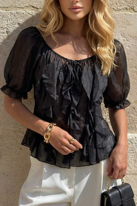 Top TAROLIA BLACK, Kolor : czarny, IVET.PL - Modna odzież