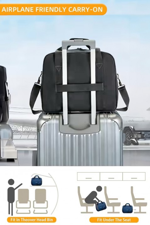 Torba podróżna WINDINZA GREY – zgodna z wymaganiami Ryanair/Wizz Air, Kolor : szary, IVET.PL - Modna odzież